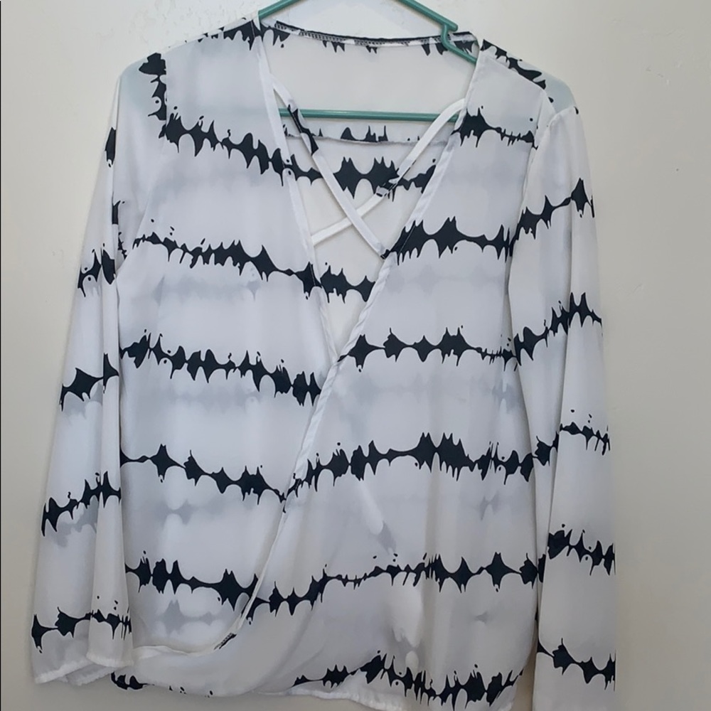 Black and white shirt